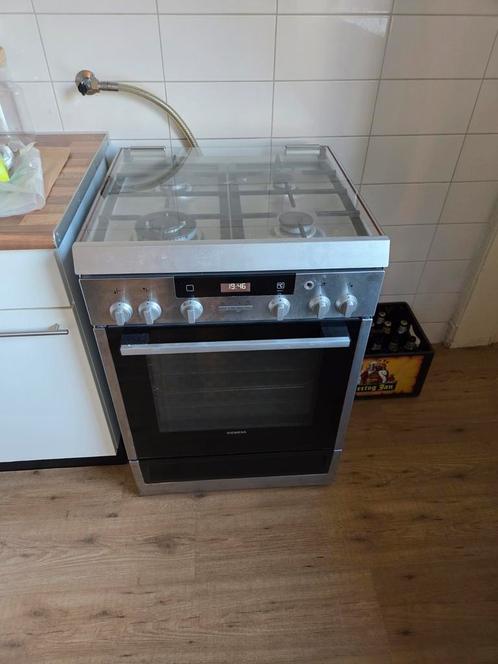 Siemens HIWMDF, Witgoed en Apparatuur, Fornuizen, Gebruikt, Vrijstaand, Gas, 4 kookzones, 85 tot 90 cm, 45 tot 60 cm, Hete lucht