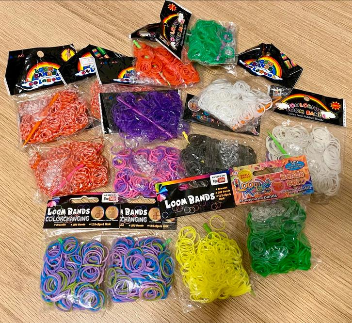 Loom Bands Collectie - Veel Kleuren!, Hobby en Vrije tijd, Knutselen, Nieuw, Materiaal, Ophalen of Verzenden