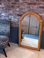 Mooie toogspiegel met eikenhouten frame, Ophalen, 100 tot 150 cm, Zo goed als nieuw, Overige vormen