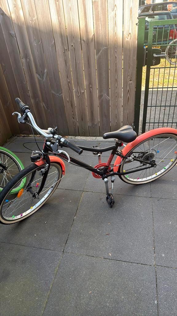 Kinderfiets, Fietsen en Brommers, Fietsen | Cruisers en Lowriders, Gebruikt, Dames, Staal, Ophalen