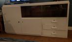 Vintage Jaren 60 Kast, Wit, Ophalen, Gebruikt, 150 tot 200 cm, Met lade(s)