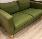 Leuke groene tweezits bank, Huis en Inrichting, Banken | Bankstellen, 150 tot 200 cm, Tweepersoons, 75 tot 100 cm, Ophalen of Verzenden