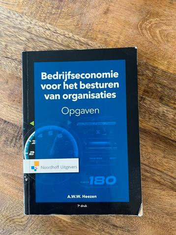 Bedrijfseconomie voor het besturen van organisaties-opgaven beschikbaar voor biedingen