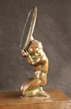 Groot antiek bronzen sculptuur uit Parijs, Ophalen of Verzenden