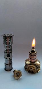 Stampunk Petrol lamp from Brass, Ophalen, Zo goed als nieuw, Aansteker