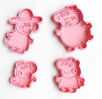 Peppa Pig uitsteekkoekjes vormpjes setje beschikbaar voor biedingen