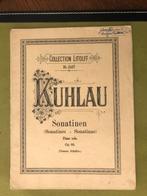Kuhlau - sonatines, Piano, Gebruikt, Ophalen of Verzenden, Artiest of Componist