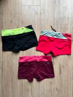 Nike Sportbroekjes - Set van 3. Maat s & m. Goede staat!, Kleding | Dames, Overige kleuren, Nike, Ophalen of Verzenden, Fitness of Aerobics