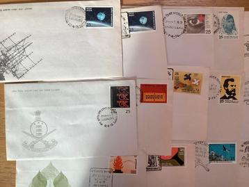 Eerste Dag Enveloppen India - Collectie 42 stuks, onbeschrev beschikbaar voor biedingen