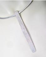sieraden Pianegonda !! zilver choker met hanger., Verzenden, Zilver, Ketting