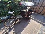 Cangoo Elektrische Bakfiets met Huif, Fietsen en Brommers, Fietsen | Bakfietsen, Gebruikt, 2 kinderen, Elektrisch, Ophalen