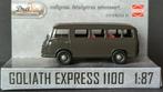 Goliath 1100 Express 1957 antraciet 1:87 H0 Busch Dreika Pol, Hobby en Vrije tijd, Modelauto's | 1:87, Verzenden, Nieuw