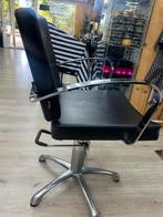 3 Kappersstoelen - Goede Staat, Huis en Inrichting, Stoelen, Gebruikt, Drie, Zwart, Leer