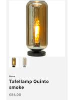 Tafellamp Quinto Smoke - Sfeervol & Stijlvol!, Ophalen of Verzenden, Nieuw, Glas, Minder dan 50 cm