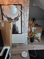 Witte staande lamp, Ophalen, Gebruikt, Modern, Metaal