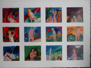 Theo van der Horst acrylverf op papier beschikbaar voor biedingen