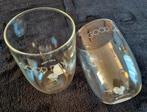 2 glazen riviera maison Goodday met hartje, Glas of Glazen, Ophalen of Verzenden, Overige stijlen, Glas