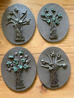 P Köhnen vier jaargetijden keramiek uit de jaren ‘70, Ophalen of Verzenden, Gebruikt