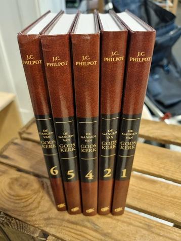 J.C. Philpot. De gangen van Gods kerk. Deel 1,2,4,5 en 6. beschikbaar voor biedingen