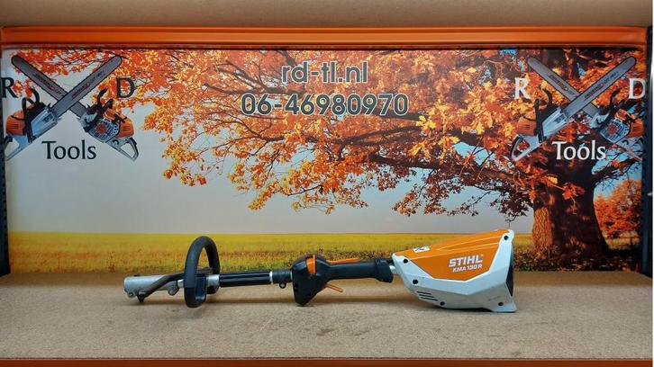 Stihl KMA 130 R Accu Combi machine / Multitool KMA130R, Tuin en Terras, Bosmaaiers, Gebruikt, Accu, 30 tot 50 cm, Ophalen of Verzenden