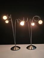 2x vintage Art Deco Harco Loor /Murano tafellampen., Ophalen of Verzenden