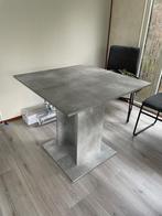 Eettafel grijs beton look, Ophalen, Gebruikt, 50 tot 100 cm, Vierkant