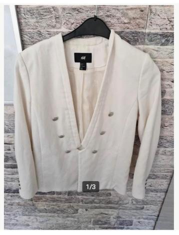 Crème kleurige jasje Maat 38 hh beschikbaar voor biedingen