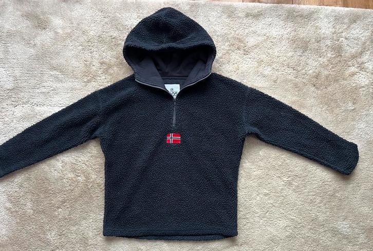 1905 merk warme jongensfleece met capuchon – maat 152, Kinderen en Baby's, Kinderkleding | Maat 152, Zo goed als nieuw, Jongen