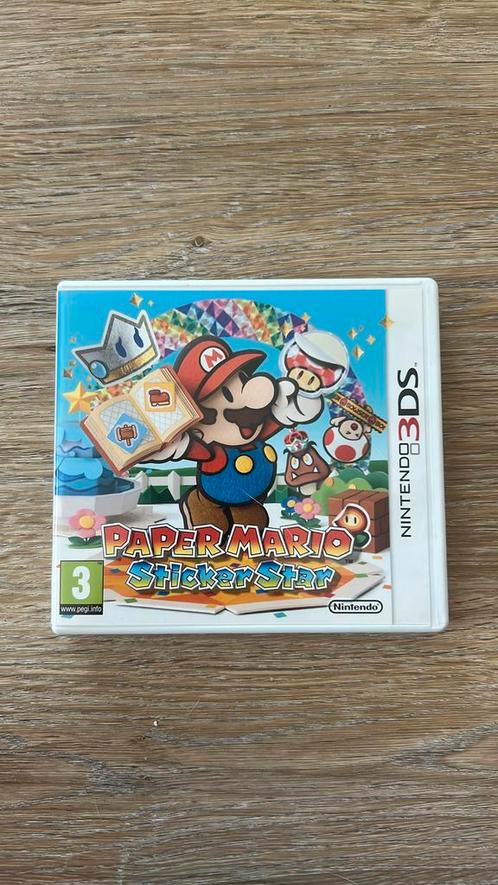 Paper Mario: Sticker Star - Nintendo Game, Spelcomputers en Games, Games | Nintendo 2DS en 3DS, Zo goed als nieuw, Puzzel en Educatief