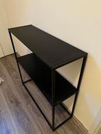 Zwart metalen kast, Huis en Inrichting, Kasten | Vitrinekasten, Ophalen, 50 tot 100 cm, Zo goed als nieuw, Minder dan 100 cm