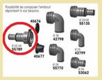 55789 Kunststof slangaansluiting female Ø 25/38mm. € 2,95., Ophalen of Verzenden, Nieuw, Motor en Techniek