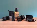 Nikon D3200 + lenzen (18-55/35mm/18-105mm) + flitser SB-700, Audio, Tv en Foto, Fotocamera's Digitaal, Spiegelreflex, Gebruikt