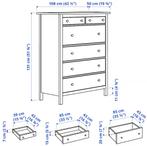 Hemnes ladekast 6 lades wit, Huis en Inrichting, Ophalen, Gebruikt, 100 tot 150 cm, 5 laden of meer