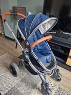 Icandy peach kinderwagen met reiswieg en adapters (compleet), Gebruikt, Verstelbare duwstang, Combiwagen, Ophalen