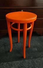 Vintage oranje Thonet kruk, Minder dan 55 cm, Gebruikt, Rond, Ophalen
