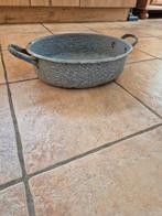 Grijs gewolkte emaille teil., Antiek en Kunst, Antiek | Emaille, Ophalen of Verzenden