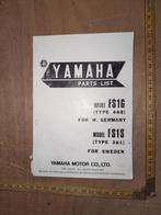 Onderdelen catalogus Yamaha Fs1  1975, Fietsen en Brommers, Handleidingen en Instructieboekjes, Ophalen of Verzenden, Gebruikt
