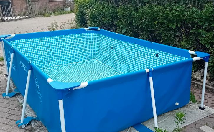 3x2x0,75 intex, Tuin en Terras, Zwembaden, Gebruikt, Minder dan 80 cm, 200 tot 400 cm, Rechthoekig, Ophalen