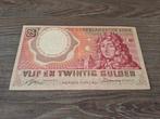 Biljet 25 gulden Huygens, 1955, Postzegels en Munten, Bankbiljetten | Nederland, Ophalen of Verzenden, 25 gulden