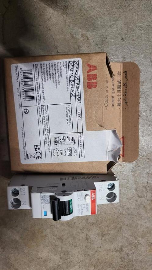 ABB DSN201E B16 30MA / DS301C  /DS203NC, Doe-het-zelf en Verbouw, Elektra en Kabels, Nieuw, Overige typen, Ophalen of Verzenden