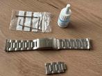 Sinn 556 H-link bracelet 20mm bijna nieuw, Overige merken, Staal, Staal, Polshorloge