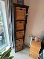 Zwarte Ikea Kast met Manden, Huis en Inrichting, Ophalen, Met plank(en), Gebruikt, 150 tot 200 cm