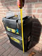 Gereedschapskoffer Stanley - Verrijdbaar (2-delig), Doe-het-zelf en Verbouw, Ophalen, Gevuld, Gebruikt