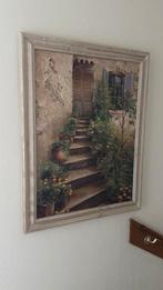 Het Trappenstraatje, mediterraans schilderij, Ophalen of Verzenden