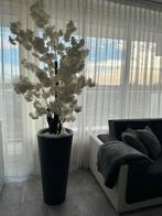 Kunstboom met grijze vaas ongeveer 200cm hoog, Huis en Inrichting, Woonaccessoires | Zuilen en Pilaren, Ophalen, Zo goed als nieuw