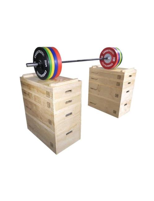 LMX1299 | Crossmaxx | wooden jerk block set |, Sport en Fitness, Fitnessmaterialen, Nieuw, Overige typen, Armen, Benen, Borst