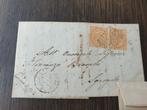 Italië brief dubbele 10 cent 1873 Sgurgola, Ophalen of Verzenden