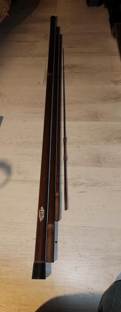 Vintage Schuifhengel - Lerc, Watersport en Boten, Hengelsport | Karpervissen, Gebruikt, Vaste hengel, Ophalen of Verzenden