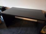 Zwart IKEA Bureau - 140cm breed, Ophalen, Gebruikt, 100 tot 150 cm, 50 tot 100 cm