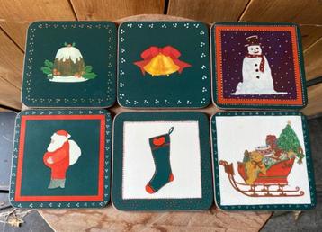 6 Kerst onderzetters (Pimpernel) beschikbaar voor biedingen